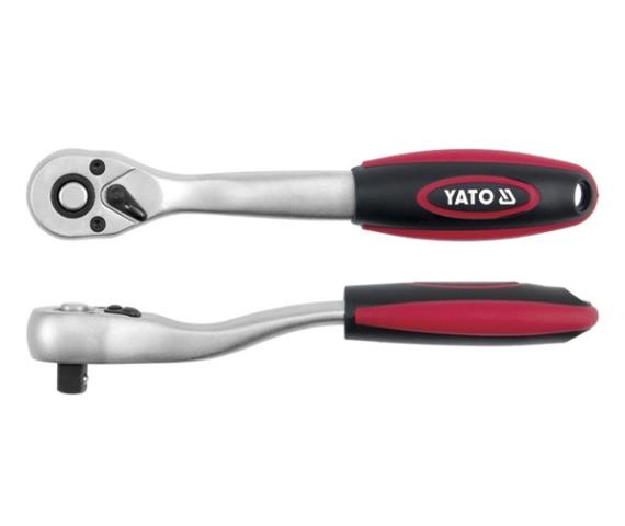 Yato YT-0320 Quick release curved ratchet handle, tpr 3/8" YT0320: Buy near me in Poland at 2407.PL - Good price!