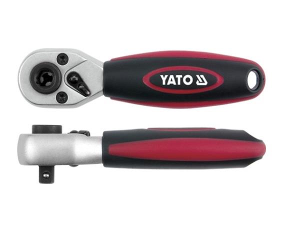 Yato YT-0331 Трещотка короткая, под биты и головки 1/4, 72 зуба, 136 мм YT0331: Отличная цена - Купить в Польше на 2407.PL!