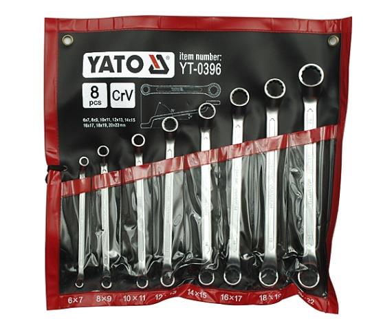 Yato YT-0396 Набір накидних ключів 6-22 мм 8шт YT0396: Приваблива ціна - Купити у Польщі на 2407.PL!