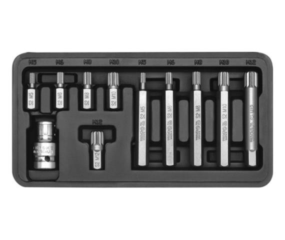 Yato YT-0415 Screwdriver bit set spline 11 pcs YT0415: Buy near me in Poland at 2407.PL - Good price!