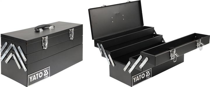 Yato YT-0885 Skrzynka narzędziowa, metalowa 460x 200x 225 mm YT0885: Dobra cena w Polsce na 2407.PL - Kup Teraz!