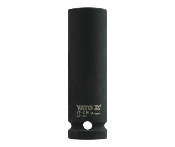 Yato YT-1036 Hexagonal deep Impact socket 1"/2" 16 mm YT1036: Buy near me at 2407.PL in Poland at an Affordable price!