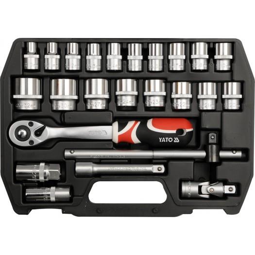 Yato YT-3872 Socket set 1/2", 24 pcs YT3872: Buy near me in Poland at 2407.PL - Good price!