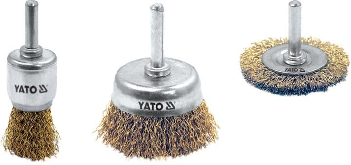 Yato YT-4755 Cup brush with shaft set YT4755: Buy near me in Poland at 2407.PL - Good price!