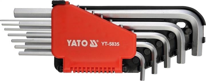 Yato YT-5835 Hex key set, long 12 pcs YT5835: Buy near me in Poland at 2407.PL - Good price!