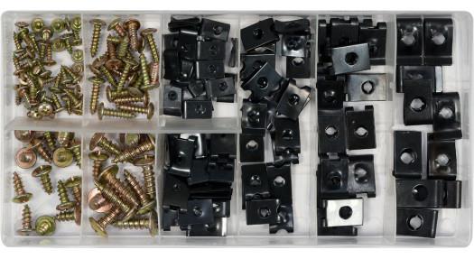 Yato YT-06780 A set of screws and metal clips, 170 units. YT06780: Buy near me in Poland at 2407.PL - Good price!