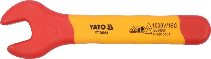 Yato YT-20953 Open-end wrench, insulated housing up to 1000 V. 9 mm YT20953: Buy near me in Poland at 2407.PL - Good price!