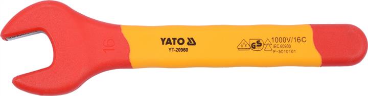 Yato YT-20960 Klucz płaski izolowany 16mm YT20960: Dobra cena w Polsce na 2407.PL - Kup Teraz!