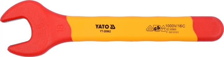 Yato YT-20962 Klucz płaski izolowany 18mm YT20962: Dobra cena w Polsce na 2407.PL - Kup Teraz!