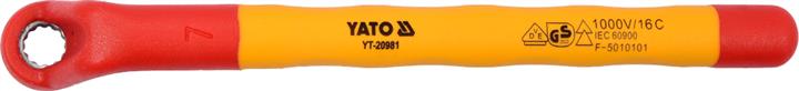 Yato YT-20981 Klucz oczkowy odgięty izolowany 7mm YT20981: Dobra cena w Polsce na 2407.PL - Kup Teraz!