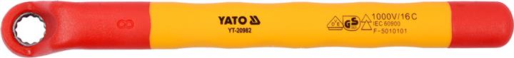 Yato YT-20982 Klucz oczkowy odgięty izolowany 8mm YT20982: Dobra cena w Polsce na 2407.PL - Kup Teraz!