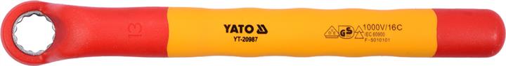 Yato YT-20987 Klucz oczkowy odgięty izolowany 13mm YT20987: Atrakcyjna cena w Polsce na 2407.PL - Zamów teraz!
