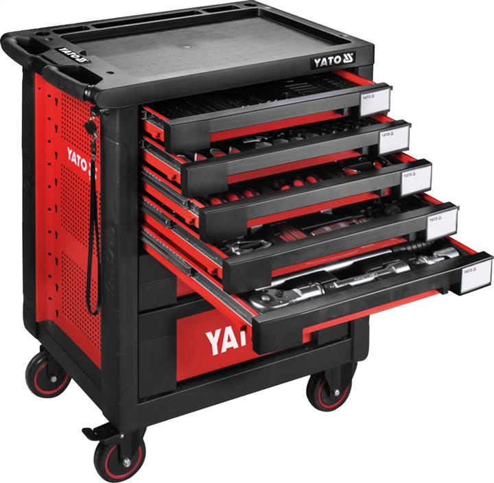 Yato YT-55293 Trolley on wheels with tools, 7 drawers, 165 elements, 958x766x465 mm YT55293: Buy near me in Poland at 2407.PL - Good price!