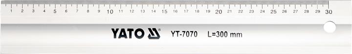 Yato YT-7070 Лінійка алюмінієва, 300 мм YT7070: Приваблива ціна - Купити у Польщі на 2407.PL!