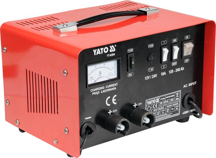Yato YT-8304 Battery charger, boost 12/24v 16a 240ah YT8304: Buy near me at 2407.PL in Poland at an Affordable price!
