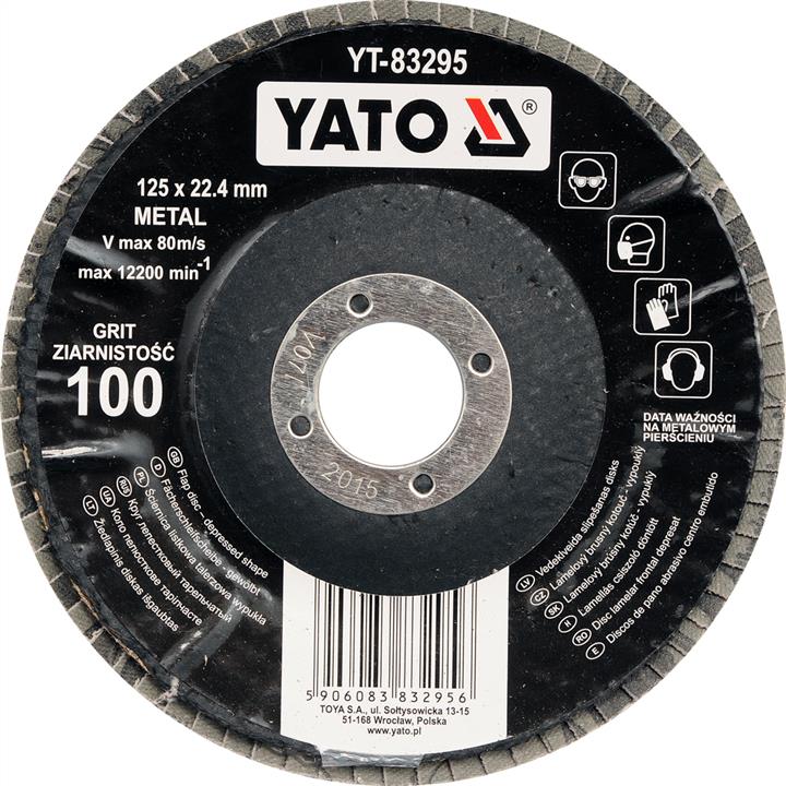 Yato YT-83291 Convex flap disc, 125 mm, 22.4 mm, P36 YT83291: Buy near me in Poland at 2407.PL - Good price!