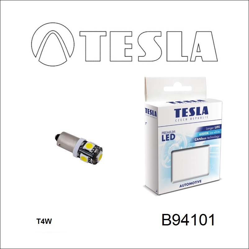 Tesla B94101 Лампа светодиодная T8,5 12V BA9s (2 шт.) B94101: Отличная цена - Купить в Польше на 2407.PL!