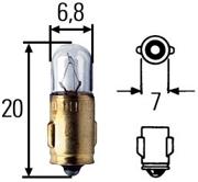 Daf 1354869 Glow bulb 24V 3W BA7s 1354869: Buy near me in Poland at 2407.PL - Good price!
