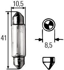 Mercedes N 072601 012120 Glow bulb C10W 12V 10W N072601012120: Buy near me at 2407.PL in Poland at an Affordable price!
