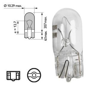 Topran 109 105 Glow bulb W5W 12V 5W 109105: Buy near me in Poland at 2407.PL - Good price!