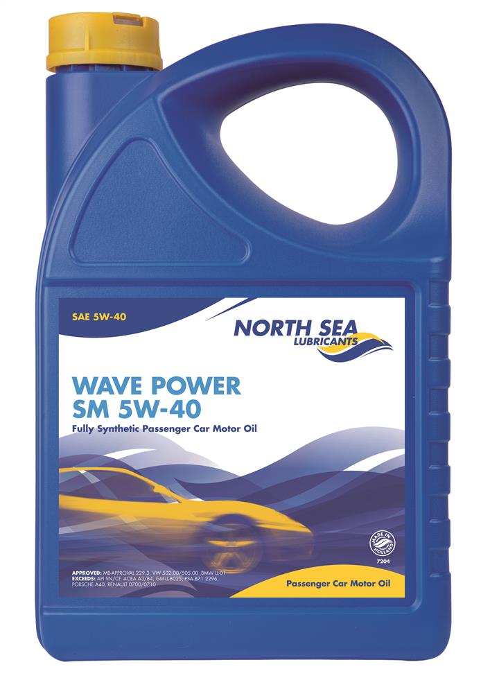 North Sea Lubricants 7204/4 Engine oil North Sea Lubricants Wave power SM 5W-40, 4L 72044: Buy near me in Poland at 2407.PL - Good price!