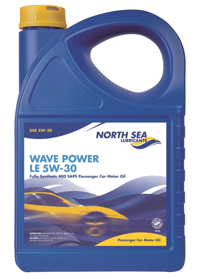 North Sea Lubricants 7225/4 Моторное масло North Sea Lubricants Wave power LE 5W-30, 4л 72254: Купить в Польше - Отличная цена на 2407.PL!