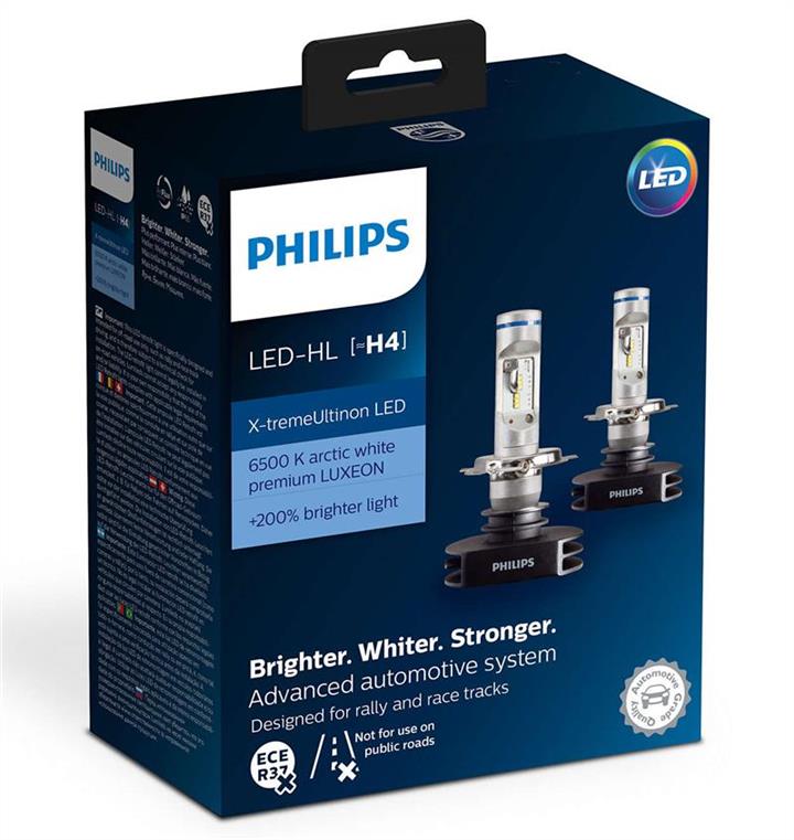 Philips 12901HPX2 Żarówka LED zestaw Philips X-TremeUltinon LED H4 12V 6500K (2 szt.) 12901HPX2: Dobra cena w Polsce na 2407.PL - Kup Teraz!