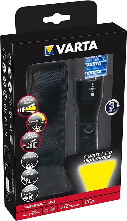 Varta 18810101721 Lantern 3W LED High Optics Light 3AA with Case 18810101721: Buy near me in Poland at 2407.PL - Good price!