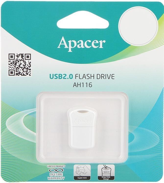 Apacer AP16GAH116W-1 Flash Apacer USB 2.0 AH116 16Gb white AP16GAH116W1: Dobra cena w Polsce na 2407.PL - Kup Teraz!
