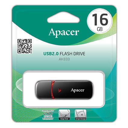 Apacer AP16GAH333B-1 Flash Apacer USB 2.0 AH333 16Gb black AP16GAH333B1: Kaufen Sie zu einem guten Preis in Polen bei 2407.PL!