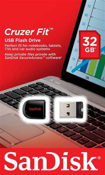 Sandisk SDCZ33-032G-B35 Накопитель SanDisk 32GB USB Cruzer Fit SDCZ33032GB35: Отличная цена - Купить в Польше на 2407.PL!