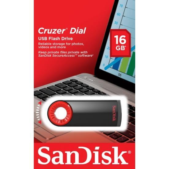 Sandisk SDCZ57-016G-B35 Накопитель SanDisk 16GB USB Cruzer Dial SDCZ57016GB35: Отличная цена - Купить в Польше на 2407.PL!