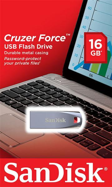 Sandisk SDCZ71-016G-B35 SanDisk 16 GB USB Cruzer Force Metal Silver SDCZ71016GB35: Dobra cena w Polsce na 2407.PL - Kup Teraz!