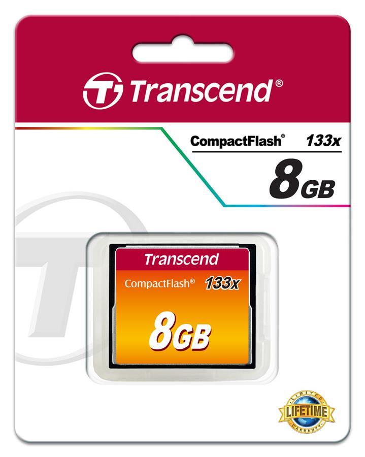 Transcend TS8GCF133 Карта пам'яті Transcend 8GB CF 133X TS8GCF133: Приваблива ціна - Купити у Польщі на 2407.PL!