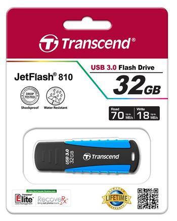 Transcend TS32GJF810 Накопичувач Transcend 32GB USB 3.1 JetFlash 810 Rugged TS32GJF810: Приваблива ціна - Купити у Польщі на 2407.PL!
