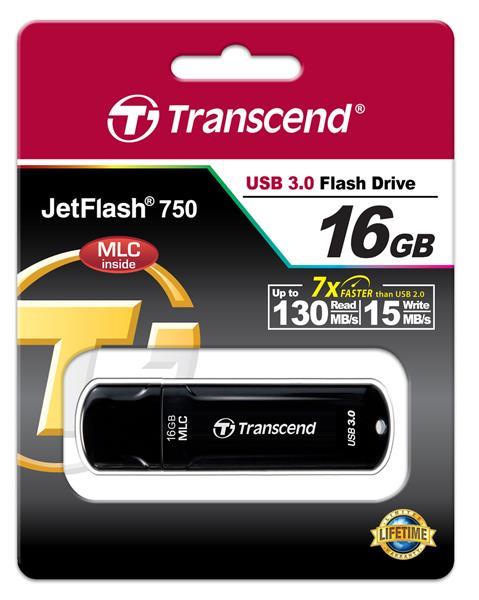 Transcend TS16GJF750K Накопичувач USB 3.1 Transcend JetFlash 750 16GB TS16GJF750K: Приваблива ціна - Купити у Польщі на 2407.PL!