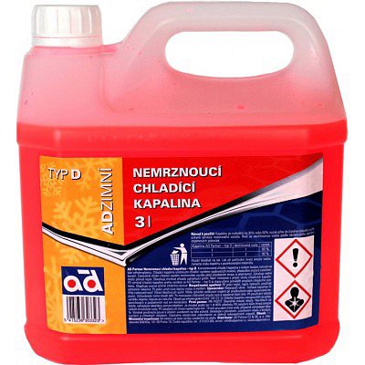 AD ANTIFREEZE D 3L Antifreeze AD ANTIFREEZE TYP D G12 red, 3L ANTIFREEZED3L: Buy near me in Poland at 2407.PL - Good price!