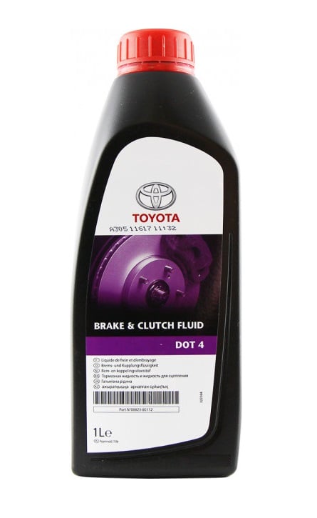 Toyota 08823-80112 Тормозная жидкость DOT 4 BRAKE CLUTCH FLUID, 1 л 0882380112: Отличная цена - Купить в Польше на 2407.PL!
