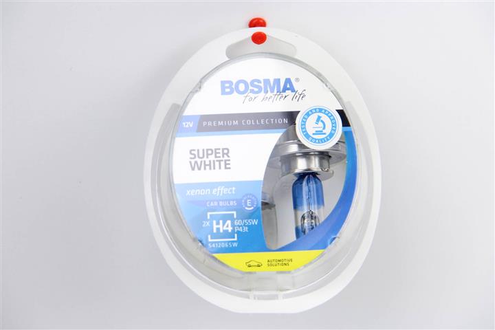 Bosma 3462 Halogen lamp Bosma Super White 12V H4 60/55W 3462: Buy near me in Poland at 2407.PL - Good price!