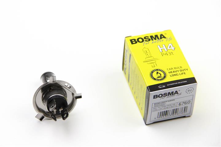 Bosma 6760 Halogen lamp Bosma Heavy Duty Long Life 24V H4 75/70W 6760: Buy near me in Poland at 2407.PL - Good price!