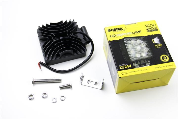 Bosma 6100 Фара дополнительного света 12/24V 9XLED 3W 1600 LM 60 градусов 6100: Отличная цена - Купить в Польше на 2407.PL!