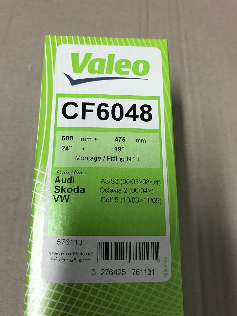 Valeo 576113 Frameless wiper set 600/475 576113: Buy near me in Poland at 2407.PL - Good price!