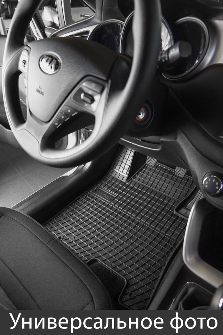 Dywaniki do salony pasażerskiego Frogum gumowy czarny dla Chevrolet Spark (2009-2015) Frogum 0698