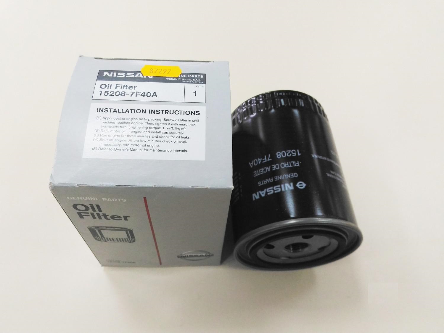 Nissan 15208-7F40A Oil Filter 152087F40A: Buy near me in Poland at 2407.PL - Good price!