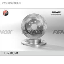 Fenox TB218020 Rear brake disc, non-ventilated TB218020: Buy near me in Poland at 2407.PL - Good price!