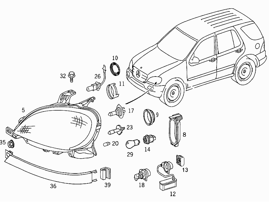 Mercedes A 163 820 07 49 Sealing cap A1638200749: Buy near me at 2407.PL in Poland at an Affordable price!
