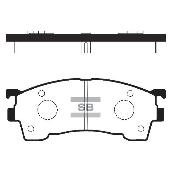 Sangsin SP2018 Тормозные колодки дисковые передние, комплект SP2018: Отличная цена - Купить в Польше на 2407.PL!