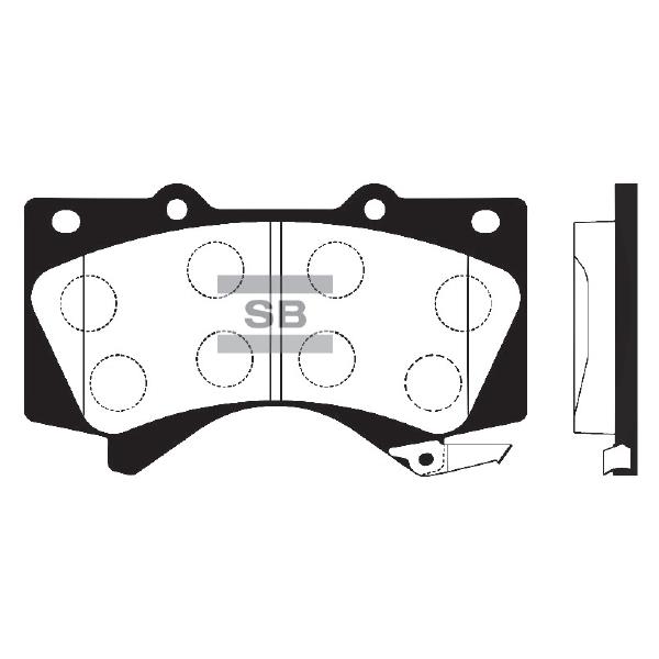 Sangsin SP1381 Front disc brake pads, set SP1381: Buy near me at 2407.PL in Poland at an Affordable price!