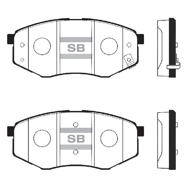 Sangsin SP1374 Тормозные колодки дисковые передние, комплект SP1374: Отличная цена - Купить в Польше на 2407.PL!