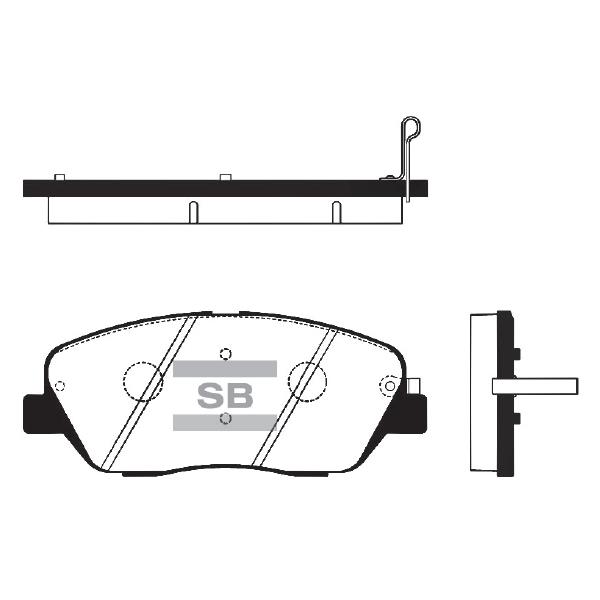 Sangsin SP1248 Front disc brake pads, set SP1248: Buy near me in Poland at 2407.PL - Good price!